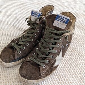 Golden goose francy high top suede sneakers 40